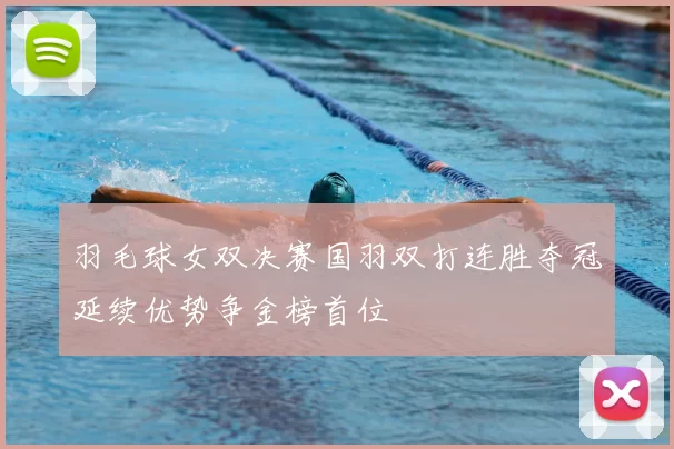 羽毛球女双决赛国羽双打连胜夺冠延续优势争金榜首位